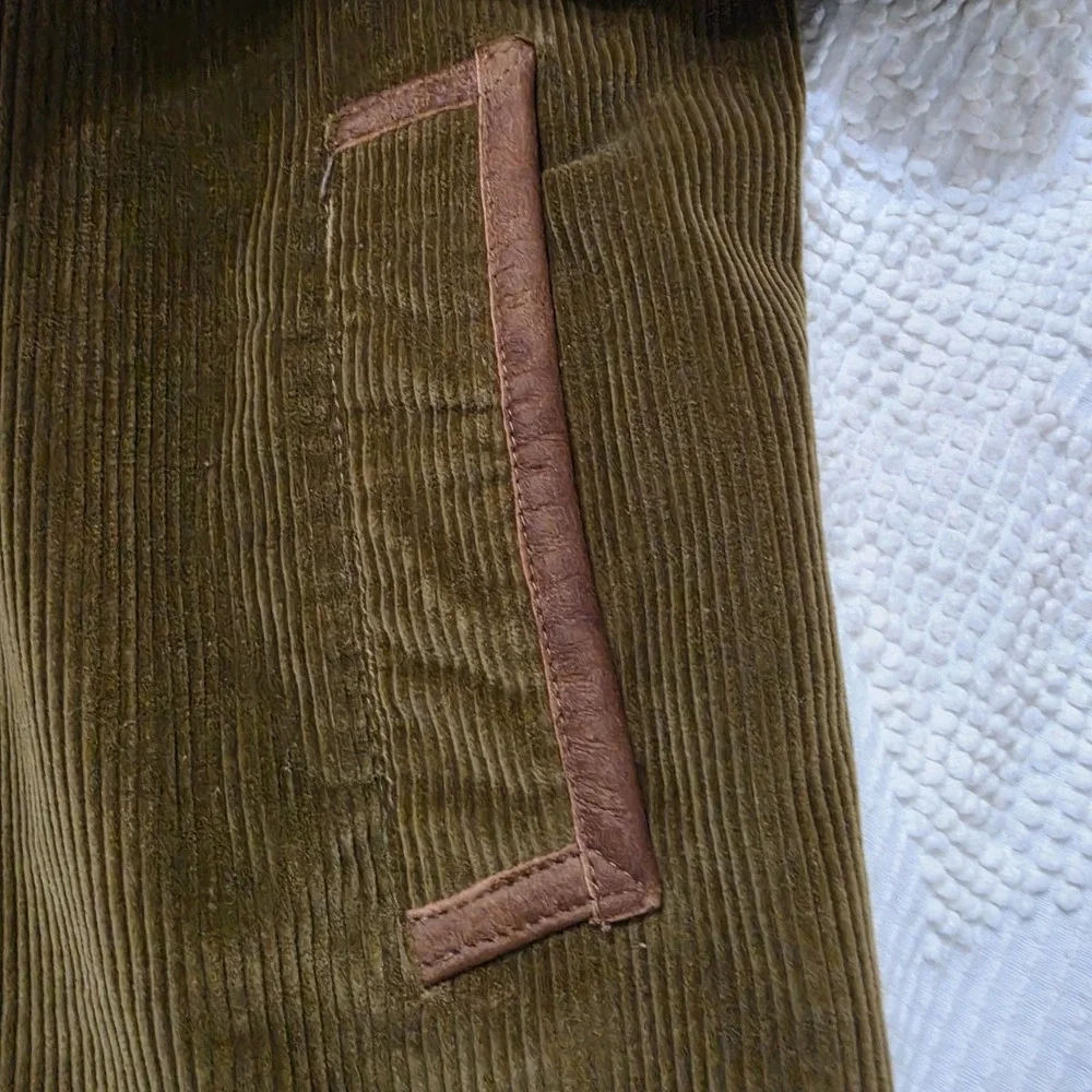 Vintage Lakeland Brown Corduroy Jacket Mens 44 Long Lined Car Coat Retro 70s